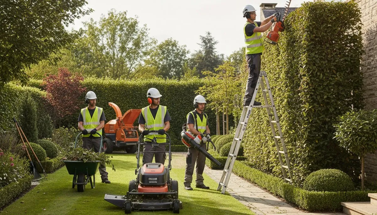 Tree service crew in Las Vegas, NV providing professional tree trimming and landscape care