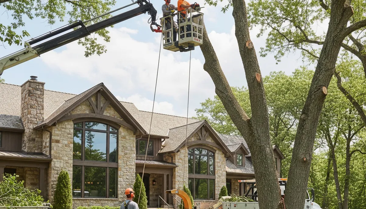 Tree service crew in Las Vegas, NV providing professional tree trimming and removal services
