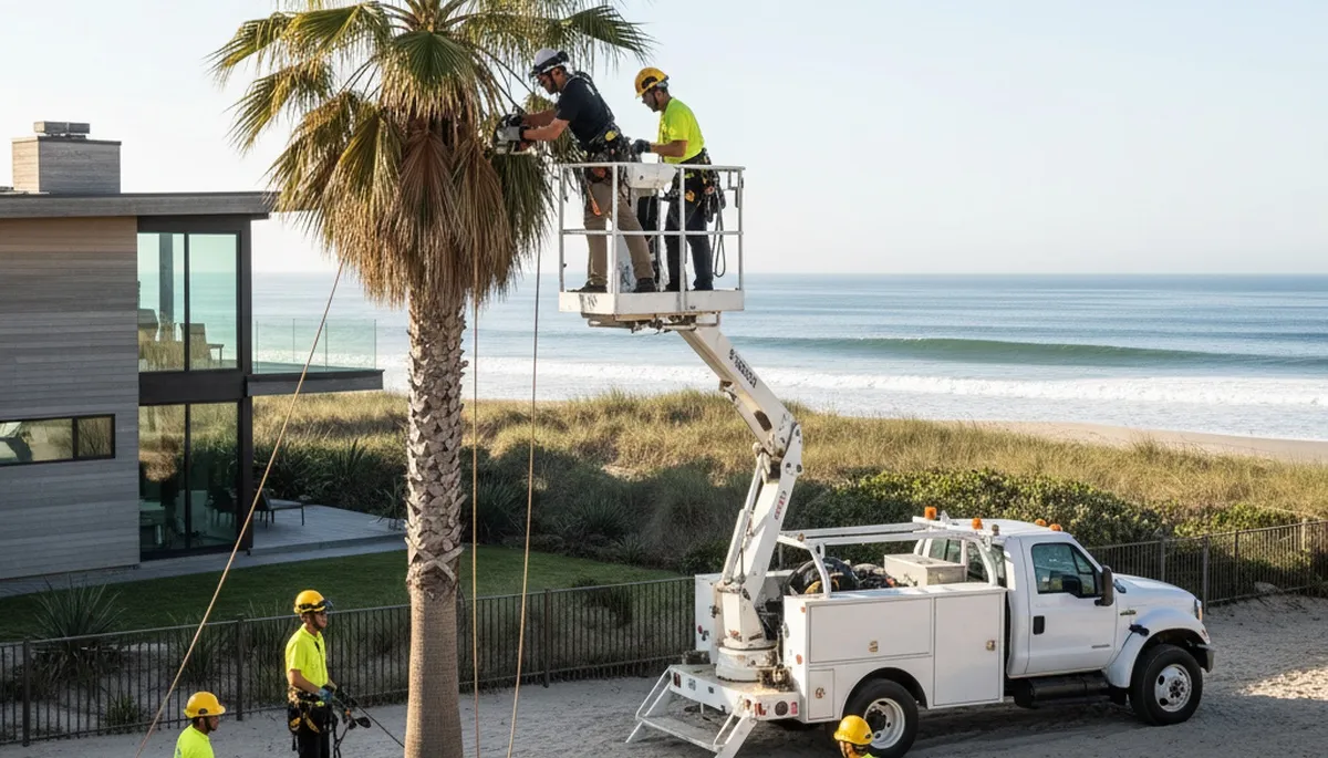 Tree service crew in Las Vegas, NV providing professional tree trimming and removal services