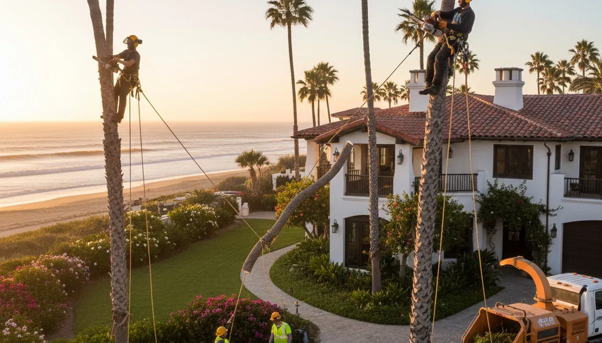 Tree service team in Las Vegas, NV providing professional tree trimming and removal services